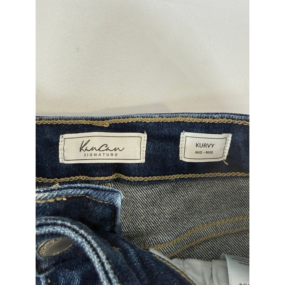 KanCan Jean Shorts Kurvy Mid-Rise Size 24 Inseam 3” NWOT - Picture 3 of 4